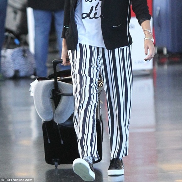 ESCADA stripe trouser Sz 32 - Picture 8 of 8